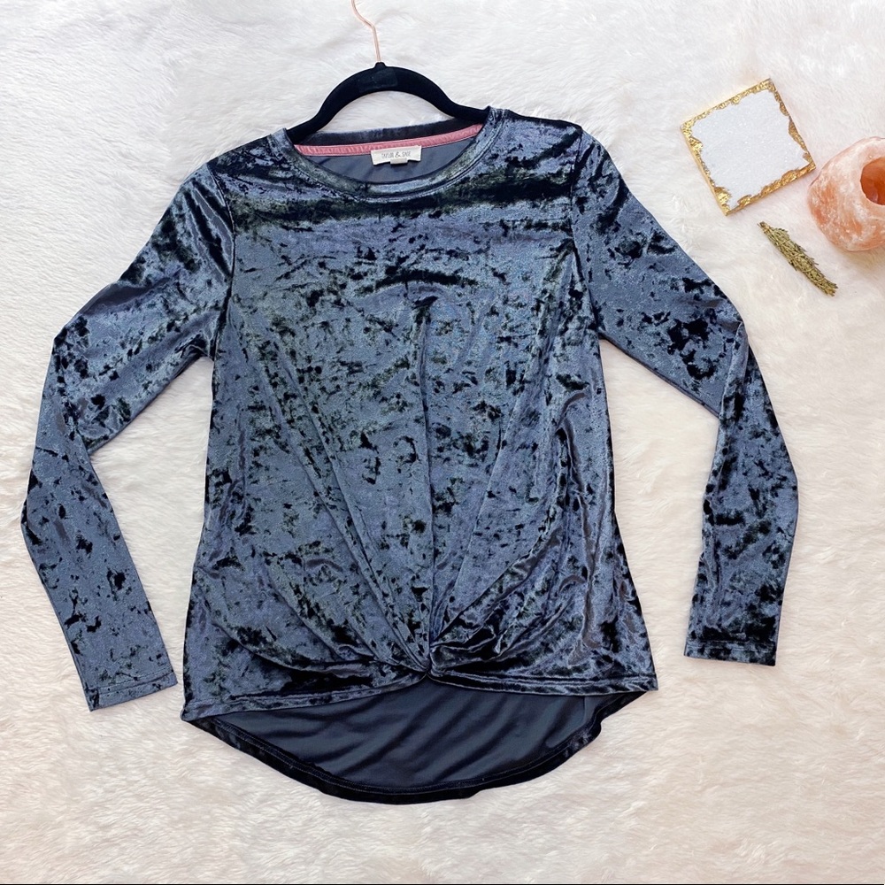 Taylor & Sage crushed velvet top